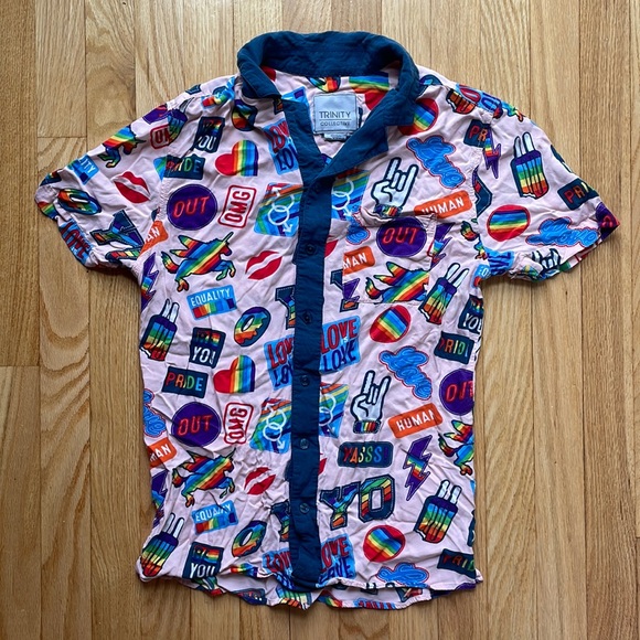 Pride Button Up - unisex size S. - Picture 1 of 3